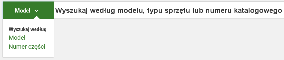 parts lookup dropdown
