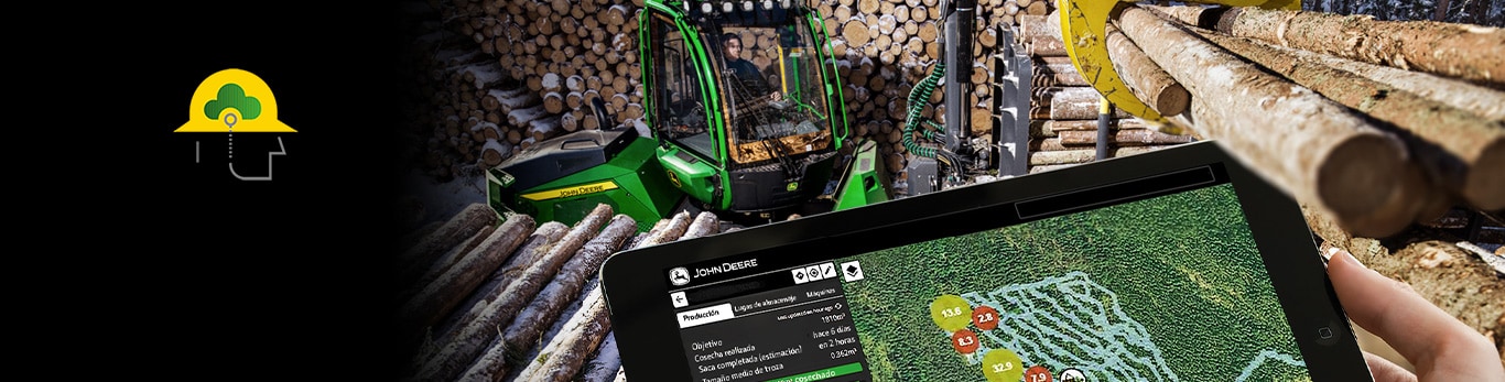 John Deere maszyn lesne i komputer