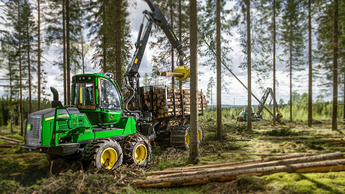 Maszyny firmy John Deere do pracy w lesie